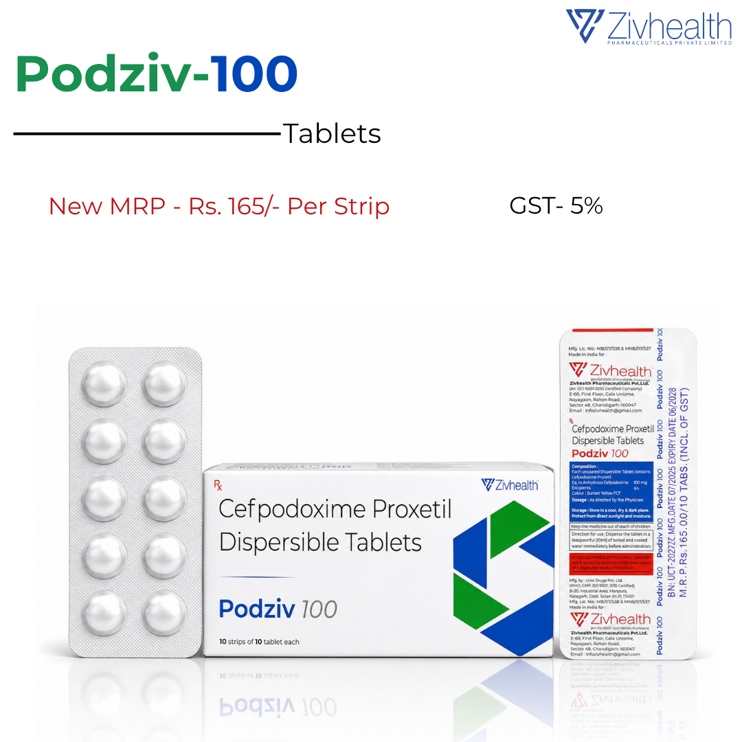 Cefpodoxime 100 mg Tablets